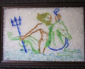 Neptune Riding His Seahorse - SOLD